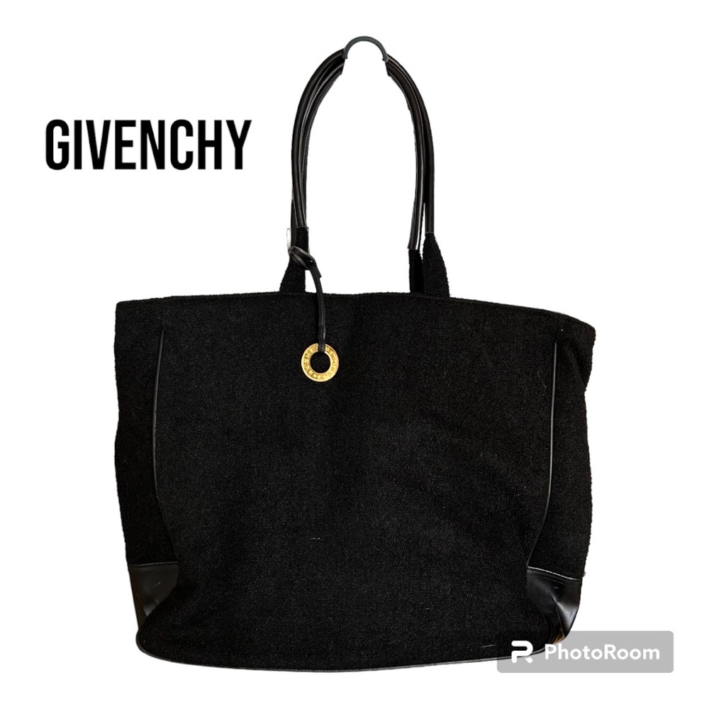Givenchy Black Terrycloth Tote Bag